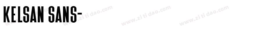Kelsan Sans字体转换